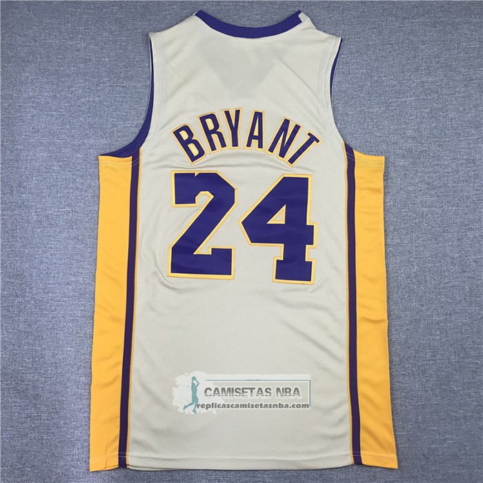 Camiseta Los Angeles Lakers Kobe Bryant NO 24 Hardwood Classics 2008-2009 Blanco